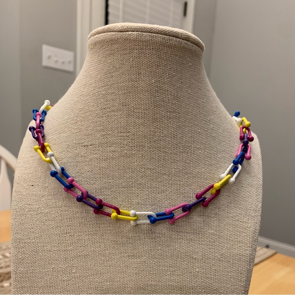 By Alexa Rae Marshmallow Necklace Multi